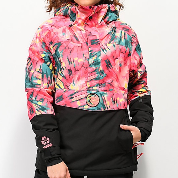 O'Neill Jackets & Blazers - NWT O'Neill Tie Dye Anorak Snowboard Jacket M